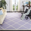 Safavieh Cambridge 8' X 10' Hand Tufted Wool Rug in Lavander and Ivory