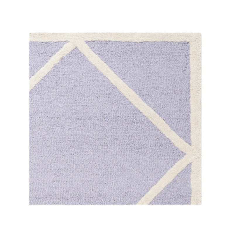 Safavieh Cambridge 8' X 10' Hand Tufted Wool Rug in Lavander and Ivory
