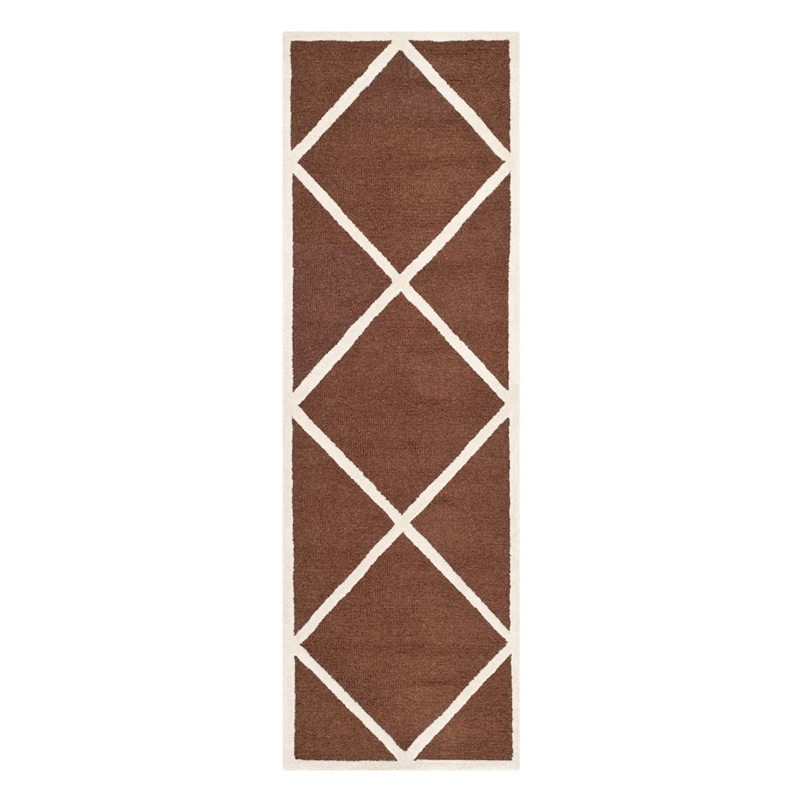 Safavieh Cambridge 8' X 10' Hand Tufted Wool Rug in Lavander and Ivory