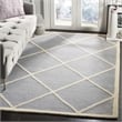 Safavieh Cambridge 8' X 10' Hand Tufted Wool Rug in Silver and Ivory