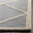 Safavieh Cambridge 8' X 10' Hand Tufted Wool Rug in Silver and Ivory