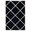 Safavieh Cambridge 4' X 6' Hand Tufted Wool Rug in Black and Ivory
