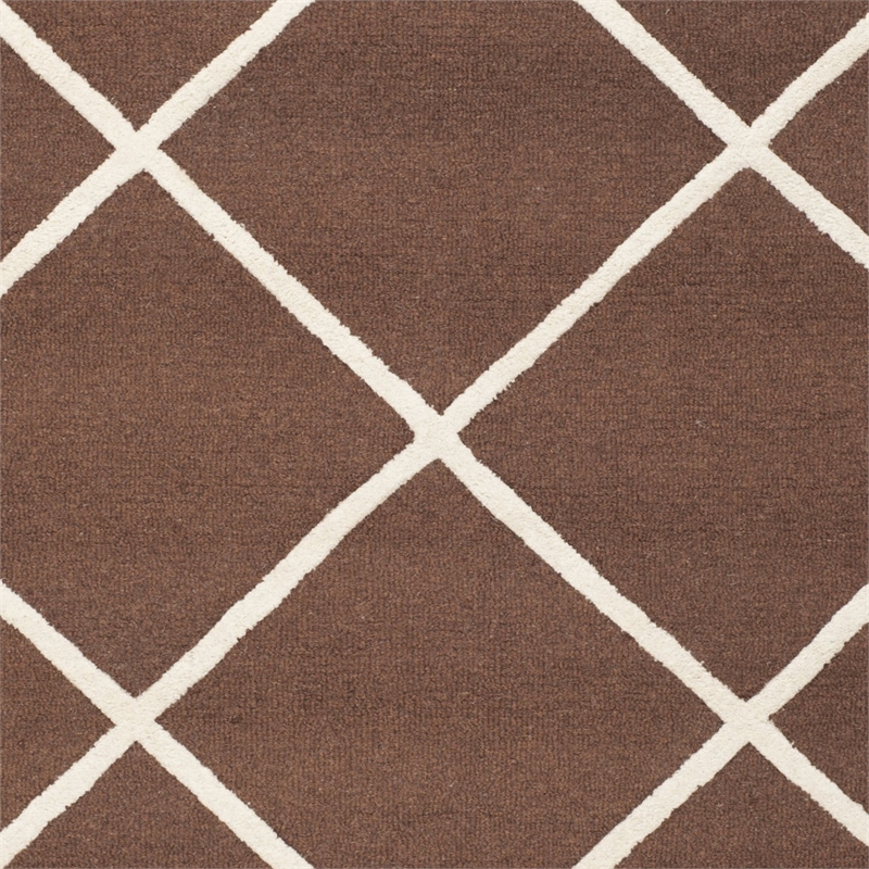 Safavieh Cambridge 8' X 10' Hand Tufted Wool Rug in Black and Ivory
