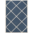 Safavieh Cambridge 4' X 6' Hand Tufted Wool Rug in Navy and Ivory