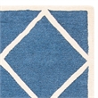 Safavieh Cambridge 4' X 6' Hand Tufted Wool Rug in Navy and Ivory