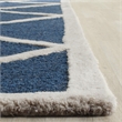 Safavieh Cambridge 6' X 9' Hand Tufted Wool Rug in Navy and Ivory