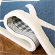 Safavieh Cambridge 8' X 10' Hand Tufted Wool Rug in Navy and Ivory