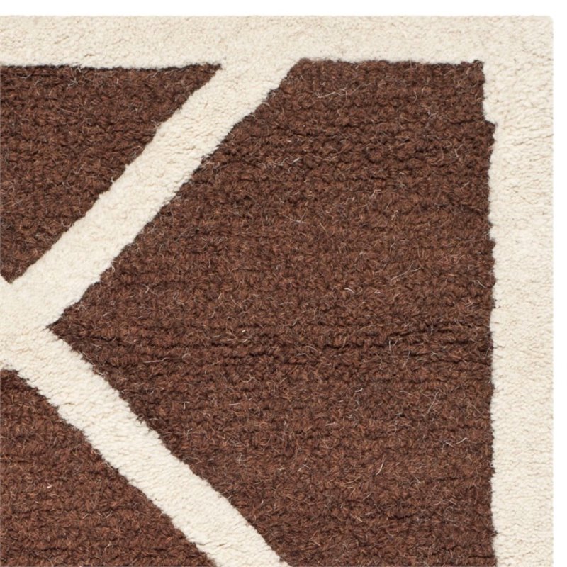 Safavieh Cambridge 6' Round Hand Tufted Wool Rug