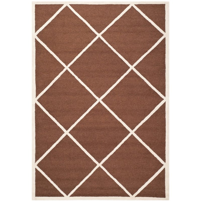 Safavieh Cambridge 6' Round Hand Tufted Wool Rug