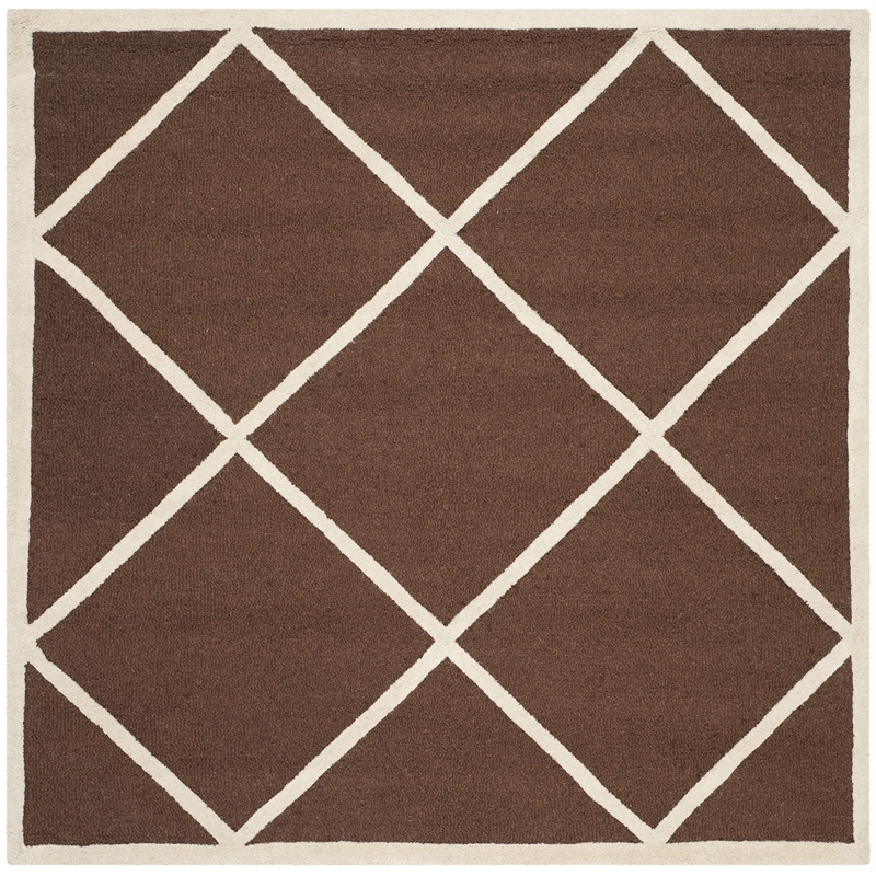 Safavieh Cambridge 6' Square Hand Tufted Wool Rug