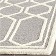 Safavieh Cambridge 8' X 10' Hand Tufted Wool Rug in Silver and Ivory
