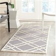 Safavieh Cambridge 6' X 9' Hand Tufted Wool Rug in Silver and Ivory