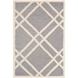 Safavieh Cambridge 8' X 10' Hand Tufted Wool Rug in Silver and Ivory