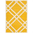 Safavieh Cambridge 2' X 3' Hand Tufted Wool Rug in Gold and Ivory