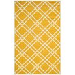 Safavieh Cambridge 5' X 8' Hand Tufted Wool Rug in Gold and Ivory