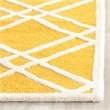 Safavieh Cambridge 9' X 12' Hand Tufted Wool Rug in Gold and Ivory