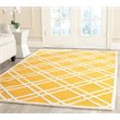 Safavieh Cambridge 9' X 12' Hand Tufted Wool Rug in Gold and Ivory