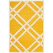 Safavieh Cambridge 9' X 12' Hand Tufted Wool Rug in Gold and Ivory