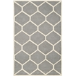 Safavieh Cambridge 6' X 9' Hand Tufted Wool Rug in Silver and Ivory
