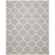 Safavieh Cambridge 8' X 10' Hand Tufted Wool Rug in Silver and Ivory
