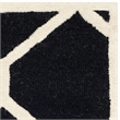 Safavieh Cambridge 2' X 3' Hand Tufted Wool Rug in Black and Ivory