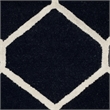 Safavieh Cambridge 3' X 5' Hand Tufted Wool Rug in Black and Ivory