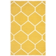 Safavieh Cambridge 3' X 5' Hand Tufted Wool Rug in Gold and Ivory