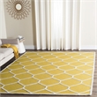 Safavieh Cambridge 5' X 8' Hand Tufted Wool Rug in Gold and Ivory