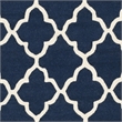 Safavieh Cambridge 9' X 12' Hand Tufted Wool Rug in Navy and Ivory