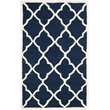 Safavieh Cambridge 9' X 12' Hand Tufted Wool Rug in Navy and Ivory