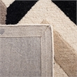 Safavieh Cambridge 2' X 3' Hand Tufted Wool Rug in Ivory and Black