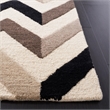 Safavieh Cambridge 2' X 3' Hand Tufted Wool Rug in Ivory and Black