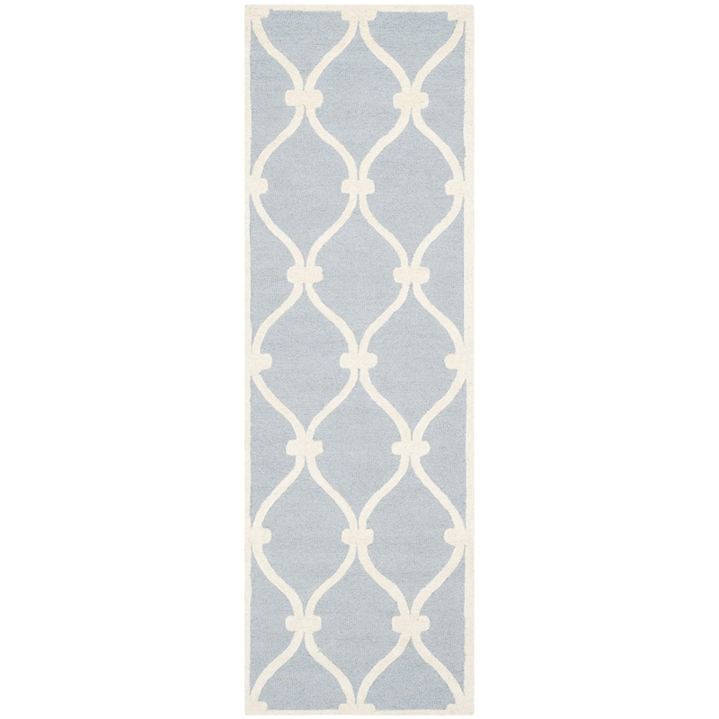 Safavieh Cambridge 2' X 3' Hand Tufted Wool Rug in Blue and Ivory