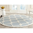 Safavieh Cambridge 4' X 6' Hand Tufted Wool Rug in Blue and Ivory