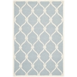 Safavieh Cambridge 6' X 9' Hand Tufted Wool Rug in Blue and Ivory