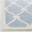 Safavieh Cambridge 6' X 9' Hand Tufted Wool Rug in Blue and Ivory