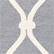 Safavieh Cambridge 2' X 3' Hand Tufted Wool Rug in Dark Gray and Ivory