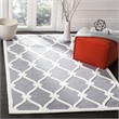 Safavieh Cambridge 3' X 5' Hand Tufted Wool Rug in Dark Gray and Ivory