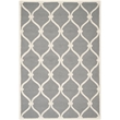 Safavieh Cambridge 6' X 9' Hand Tufted Wool Rug in Dark Gray and Ivory