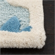 Safavieh Cambridge 4' X 6' Hand Tufted Wool Rug in Blue and Ivory
