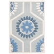 Safavieh Cambridge 5' X 8' Hand Tufted Wool Rug in Blue and Ivory