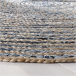 Safavieh Cape Cod 6' X 9' Oval Handmade Jute Rug in Natural and Blue