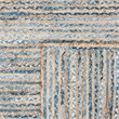Safavieh Cape Cod 6' X 9' Oval Handmade Jute Rug in Natural and Blue