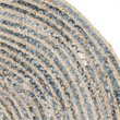 Safavieh Cape Cod 9' X 12' Handmade Jute Rug in Natural and Blue
