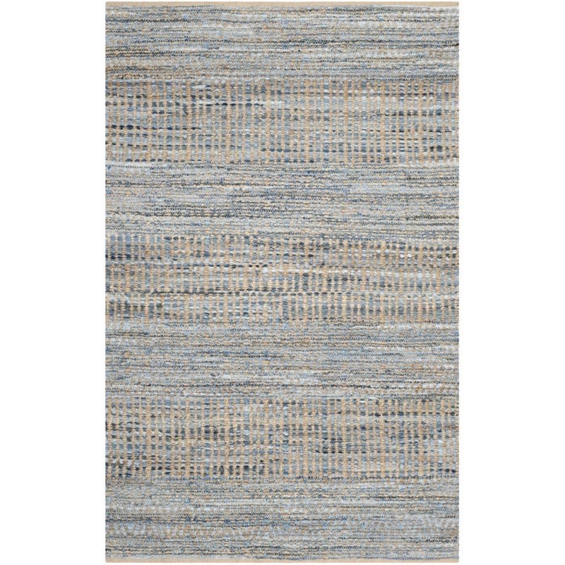 Safavieh Cape Cod 11' X 15' Handmade Jute Rug in Natural and Blue