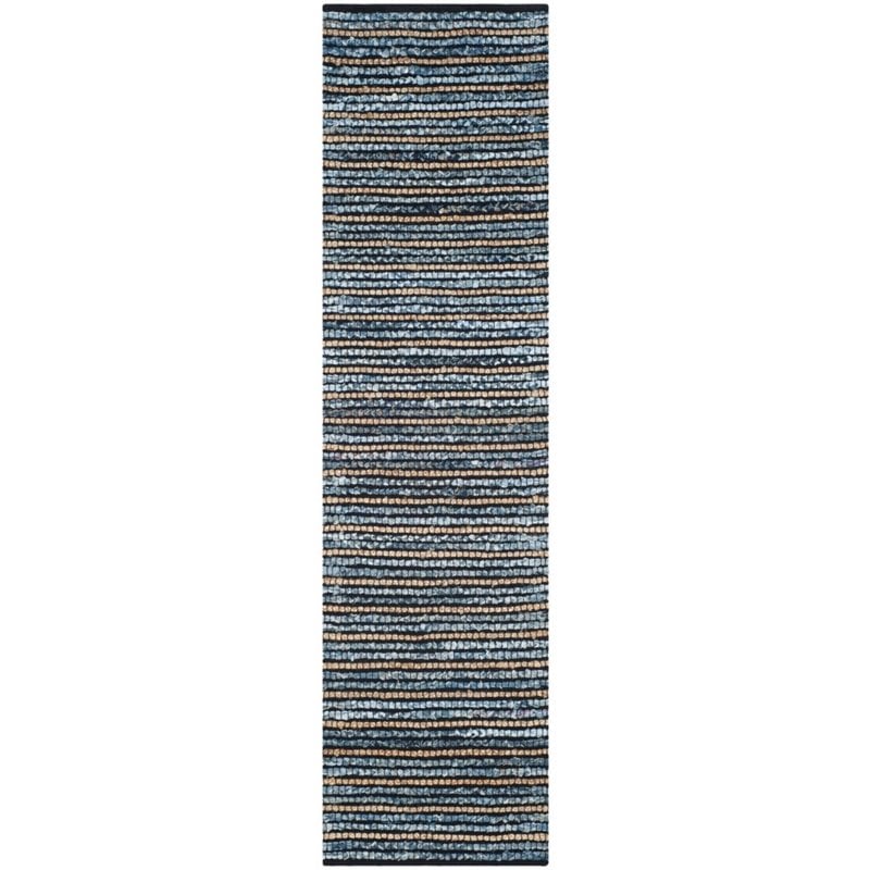 Safavieh Cape Cod 2' X 3' Hand Woven Rug in Blue and Natural