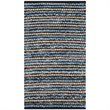Safavieh Cape Cod 3' X 5' Hand Woven Rug in Blue and Natural