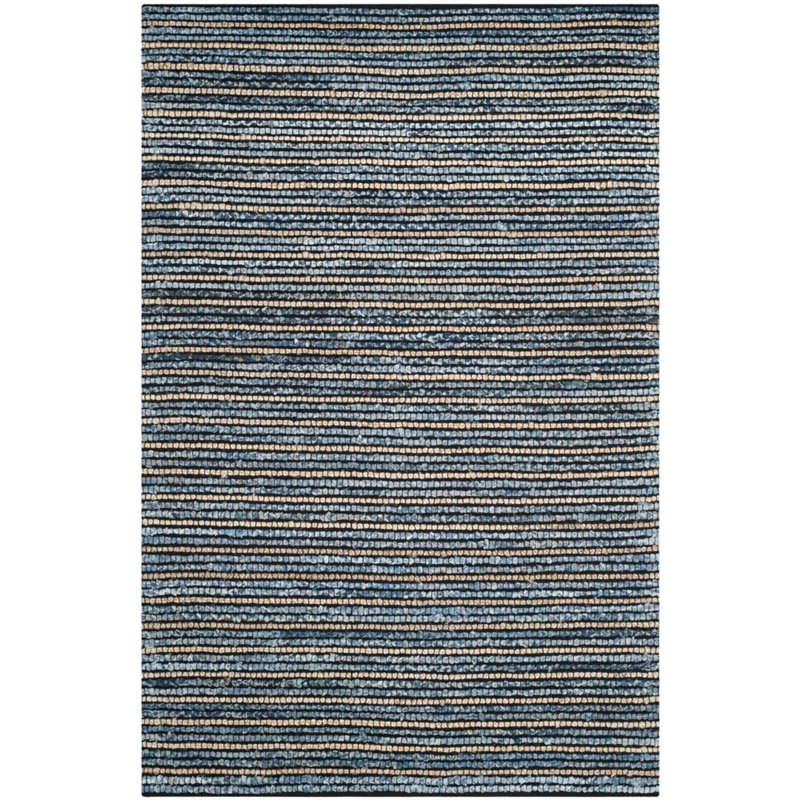 Safavieh Cape Cod 6' X 9' Hand Woven Rug in Blue and Natural