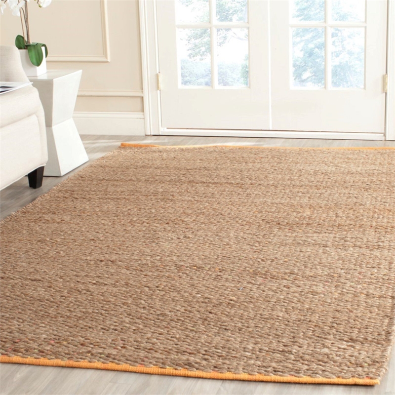 Safavieh Cape Cod 9' X 12' Hand Woven Jute and Cotton Rug in Yellow