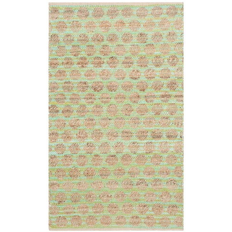 Safavieh Cape Cod 4' X 6' Hand Woven Rug in Green and Natural